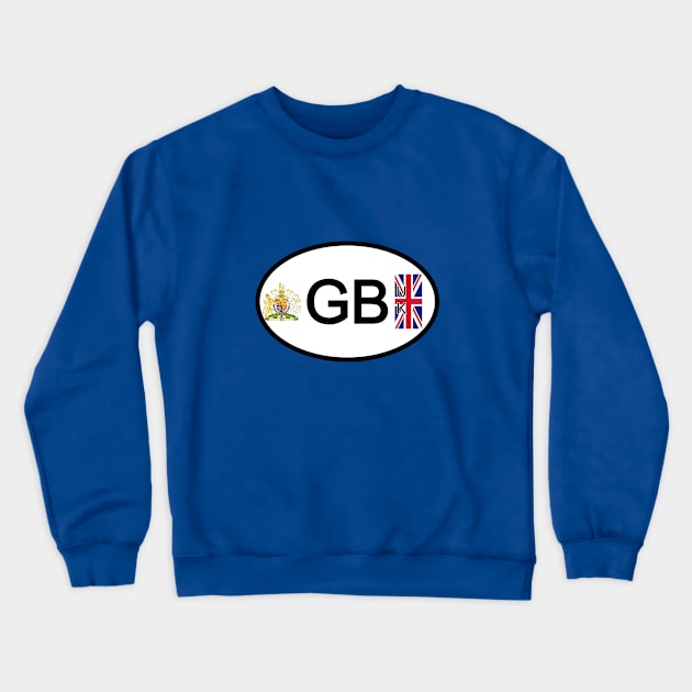 Great Britain car country code Crewneck Sweatshirt by Travellers